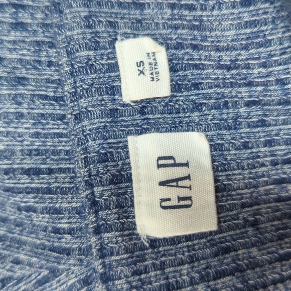 Gap Knit Wide Leg Jumpsuit Blue XS preppy casual comfort travel retro square nec - Picture 6 of 7